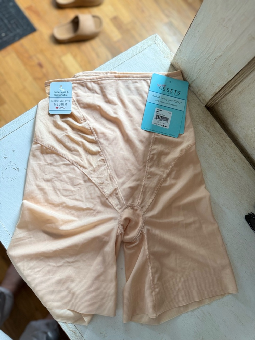 SPANX Light Nude High-Waist Shaping Shorts